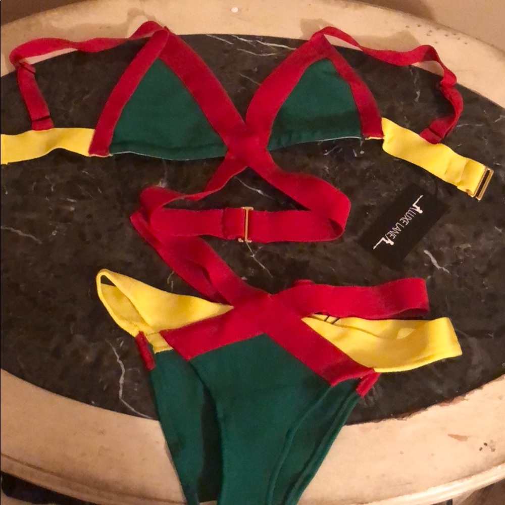 Luxe Lane Bandage Bikini xS